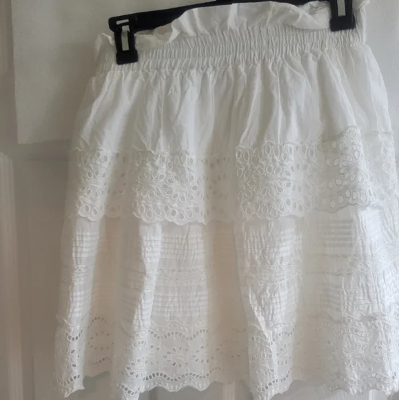 NWOT SEA white floral tiered skirt - Picture 2 of 3